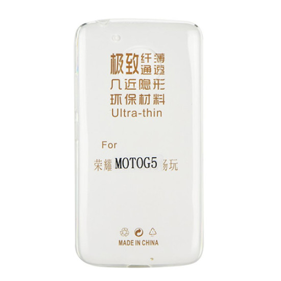 Θήκη OEM Ultra Slim για Motorola XT1676 Moto G5 5th Generation Back Cover TPU 0.3mm transparent