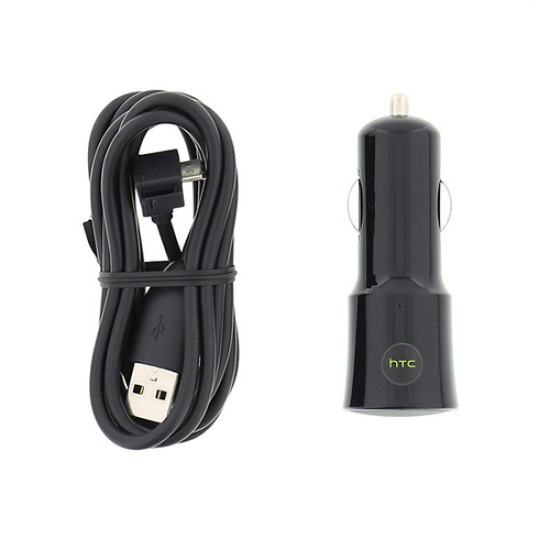 Φορτιστής αυτοκινήτου HTC CC C120 + 73H00374-01M micro USB 1000mAh Black Original Bulk Φορτιστής αυτοκινήτου HTC CC C120 + 73H00374-01M micro USB 1000mAh Black Original Bulk