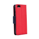 Θήκη OEM Fancy Book για Apple iphone 6, 6s Flip Cover Red Navy