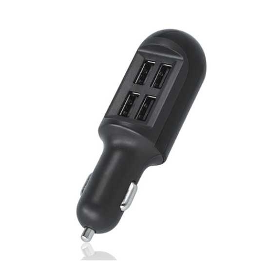 Φορτιστής αυτοκινήτου Αντάπτορας Forever 4 x USB 4000mAh Black