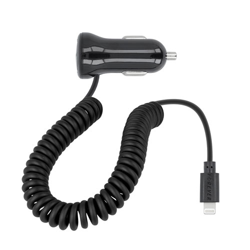 Φορτιστής αυτοκινήτου Forever M-01 Lightning 1000mAh Black original Blister