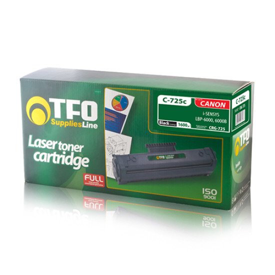 Συμβ. Toner TFO C-725C (Canon-CRG-725) 1.6K Black OEM
