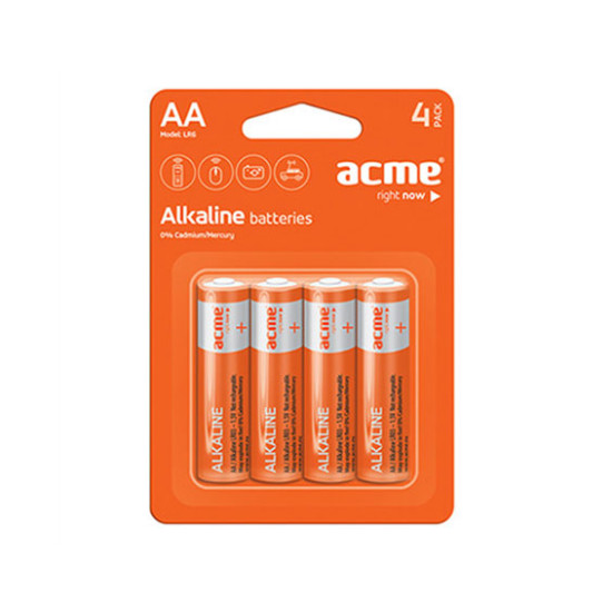 Μπαταρία Acme LR6 Alkaline AA (4τεμ)
