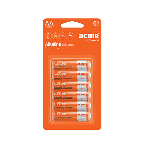 Μπαταρία Acme LR6 Alkaline AA 1.5V (6τεμ)