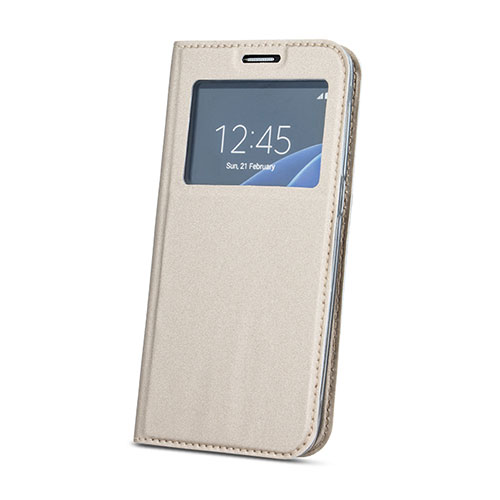 Θήκη OEM για Samsung J530 Galaxy J5 (2017) Flip Cover S-view Gold