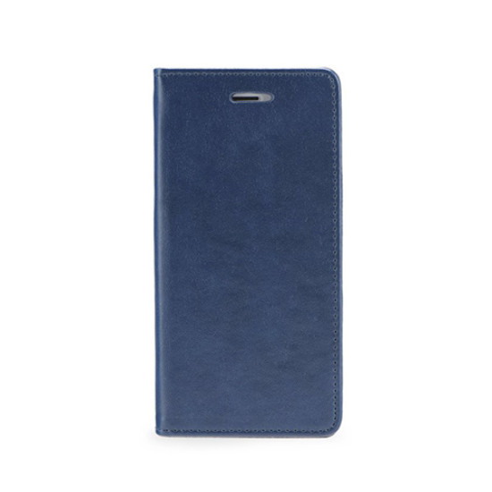 Θήκη OEM Magnet για Huawei P8 Flip Cover Synthetic Leather Navy Blue