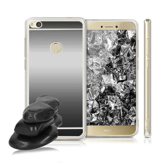 Θήκη Forcell Mirror για Huawei P8/P9 Lite (2017) Back Cover Silicone Grey