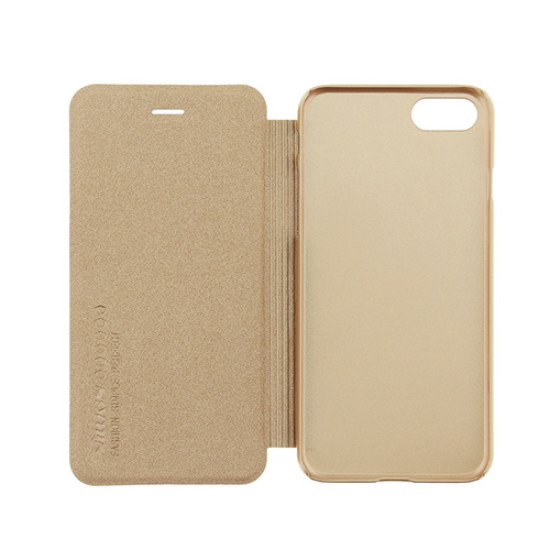 Θήκη Nillkin Sparkle Folio για Apple iPhone 7, 8 Flip cover Gold 31742