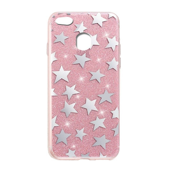 Θήκη OEM Fashion Glitter Stars για Huawei P10 Lite Back Cover Pink Θήκη OEM Fashion Glitter Stars για Huawei P10 Lite Back Cover Pink