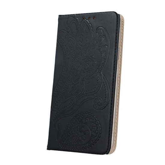 Θήκη OEM Smart Stamp Plant για Huawei P10 Lite Flip Cover Black