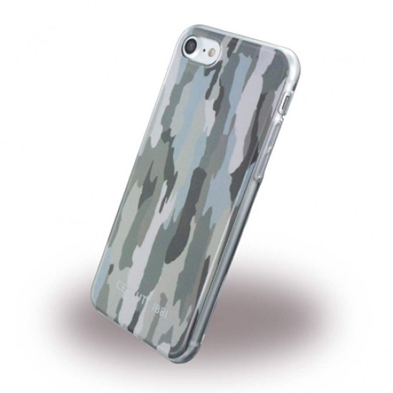 Θήκη Cerruti για Apple iPhone 7, 8 Back Cover TPU Grey Camouflage