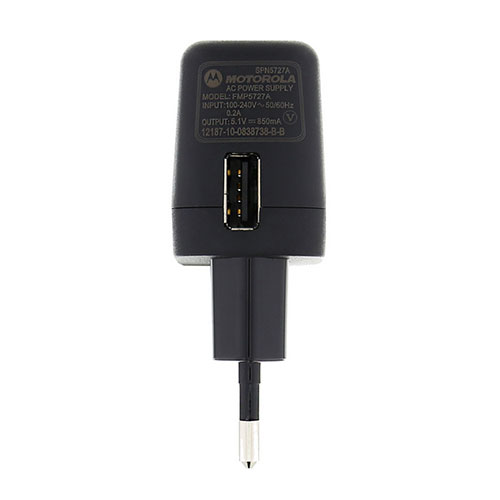 Φορτιστής ταξιδίου Αντάπτορας Motorola FMP5727A USB 850mAh Black original Bulk