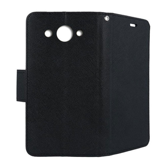 Θήκη OEM Fancy Book για Huawei Y3 (2018) Flip Cover Black