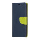 Θήκη OEM Fancy Book για Huawei P20 Flip Cover Navy Lime