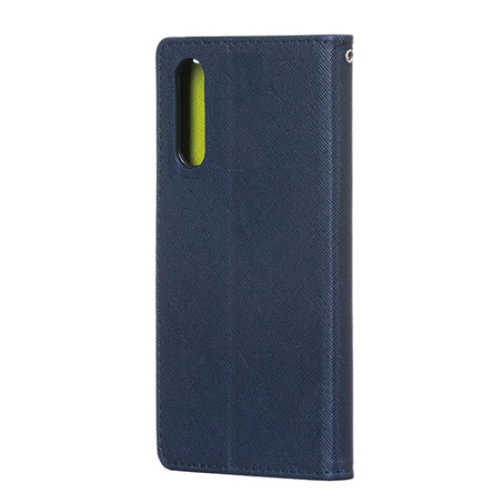 Θήκη OEM Fancy Book για Huawei P20 Flip Cover Navy Lime