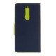 Θήκη OEM Fancy Book για Nokia 5.1 Flip Cover Navy Lime