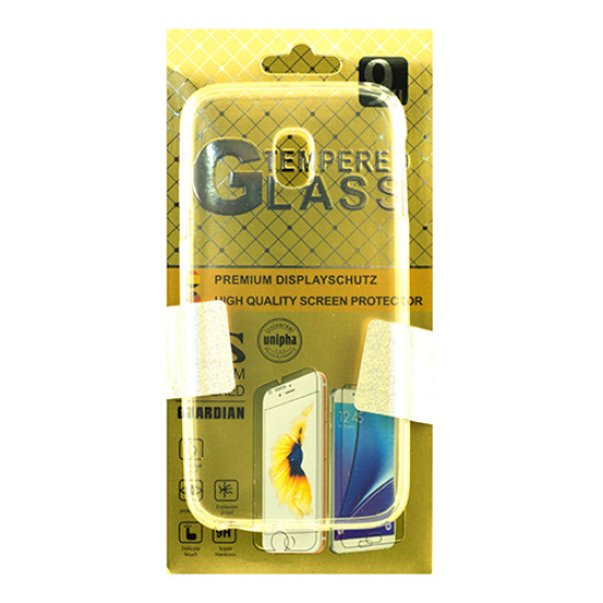 Θήκη OEM Back Cover + Tempered Glass για Samsung J330 Galaxy J3 (2017) Transparent Θήκη OEM Back Cover + Tempered Glass για Samsung J330 Galaxy J3 (2017) Transparent