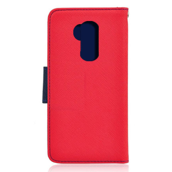 Θήκη OEM Fancy Book για LG G710 G7 ThinQ Flip Cover Red Navy Θήκη OEM Fancy Book για LG G710 G7 ThinQ Flip Cover Red Navy