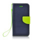 Θήκη OEM Fancy Book για LG G710 G7 ThinQ Flip Cover Navy Lime