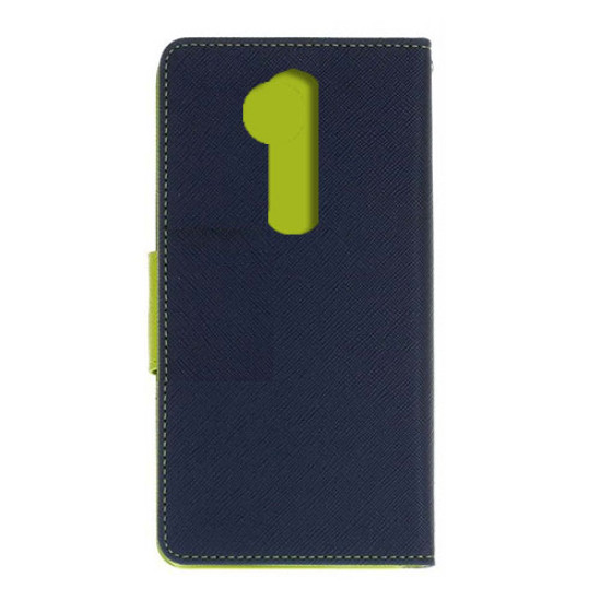 Θήκη OEM Fancy Book για LG G710 G7 ThinQ Flip Cover Navy Lime