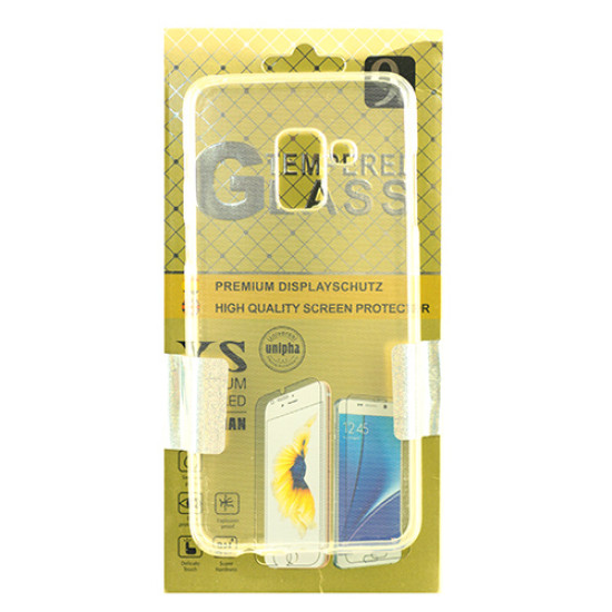 Θήκη OEM Back Cover + Tempered Glass για Samsung A530 Galaxy A8 (2018) Transparent Θήκη OEM Back Cover + Tempered Glass για Samsung A530 Galaxy A8 (2018) Transparent