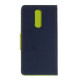 Θήκη OEM Fancy Book για LG K10 (2018) Flip Cover Navy Lime