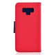 Θήκη OEM Fancy Book για Samsung N960 Galaxy Note 9 Flip Cover Red Navy