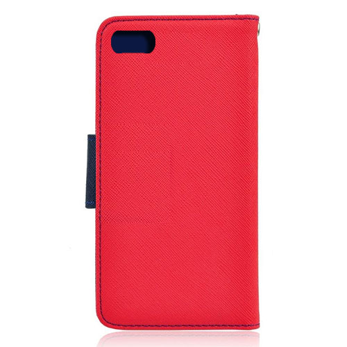 Θήκη OEM Fancy Book για Apple iphone 4, 4s Flip Cover Red Navy