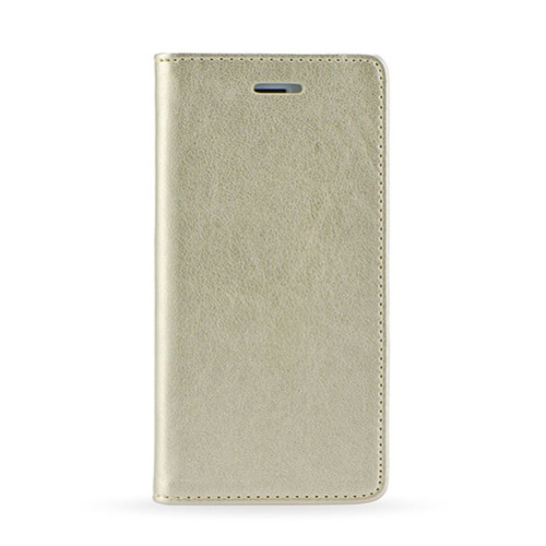 Θήκη OEM Magnet για Huawei P20 Flip Cover Synthetic Leather Gold