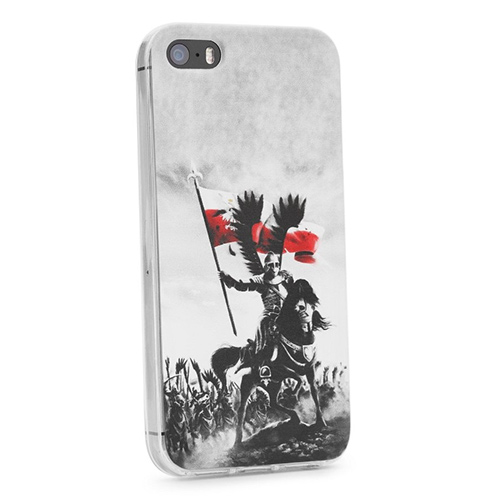 Θήκη OEM Patriotic για Apple iPhone 6, 6S Back Cover TPU 0.3mm transparent White/Black Θήκη OEM Patriotic για Apple iPhone 6, 6S Back Cover TPU 0.3mm transparent White/Black