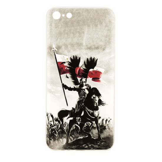 Θήκη OEM Patriotic για Apple iPhone 7, 8 Back Cover TPU 0.3mm Transparent White/Black Θήκη OEM Patriotic για Apple iPhone 7, 8 Back Cover TPU 0.3mm Transparent White/Black