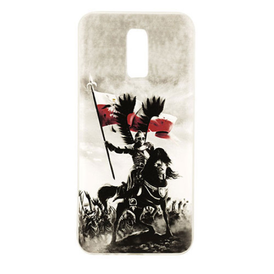 Θήκη OEM Patriotic για Huawei Mate 10 Lite Back Cover TPU 0.3mm Transparent White/Black