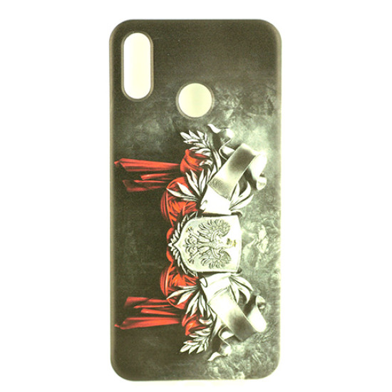 Θήκη OEM Patriotic για Huawei P20 Lite Back Cover TPU 0.3mm Transparent Black