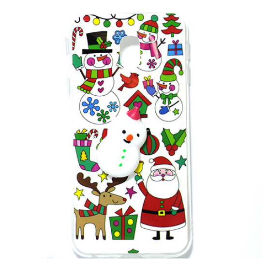 Θήκη OEM Futeral Squishy για Samsung J330 Galaxy J3 (2017) Back Cover TPU White Christmas Θήκη OEM Futeral Squishy για Samsung J330 Galaxy J3 (2017) Back Cover TPU White Christmas
