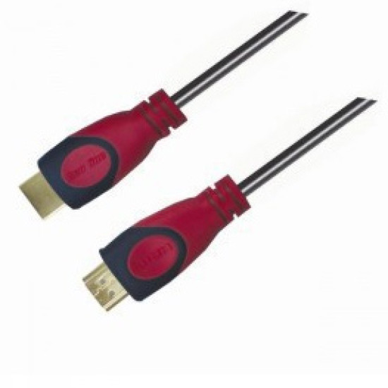 Καλώδιο ήχου & εικόνας Aculine HDMI 1.4 male - male 1m Black