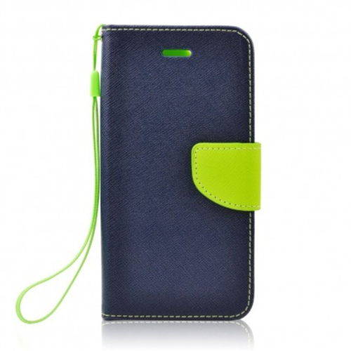 Θήκη OEM Fancy Book για Samsung i9500 Galaxy S4 Flip Cover Navy Lime 5901737271686
