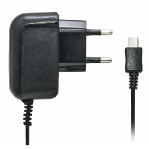 Φορτιστής ταξιδίου Universal Mini USB Black bulk OEM