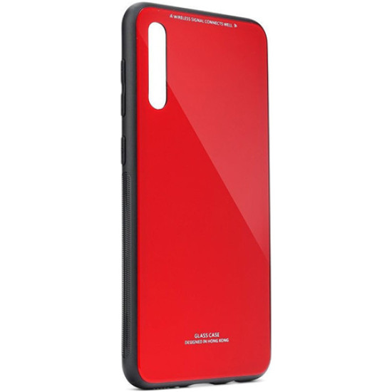 Θήκη Forcell Glass για Samsung A705 Galaxy A70 Back Cover Red