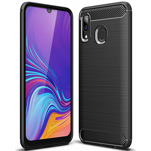 Θήκη Forcell Carbon για Samsung A305 Galaxy A30 Back Cover Black