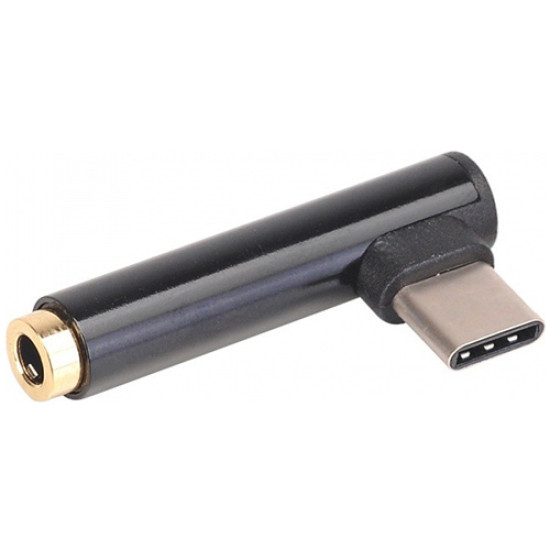 Αντάπτορας Powertech CAB-UC028 Jack 3.5mm (F) σε Type-C (M) Black