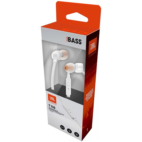 Handsfree JBL T110 3.5mm White Original