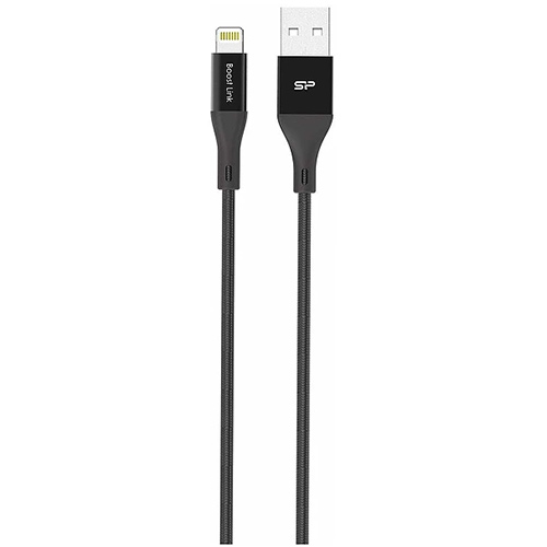 Data cable Silicon Power LK30AL Lightning USB to USB 2.0 για iPhone 5/5s, 6/6S, 6/6S Plus, SE, 7/7 Plus, iPad Air/Mini 1m Black