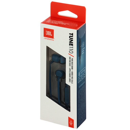 Handsfree JBL T110 3.5mm Blue Original
