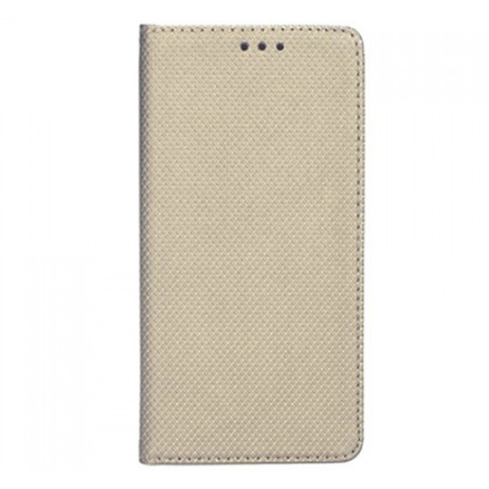 Θήκη OEM Smart Magnet για Huawei P20 Lite (2019) Flip Cover Gold