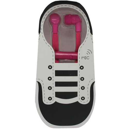 Handsfree Lace 3.5mm Stereo Pink OEM
