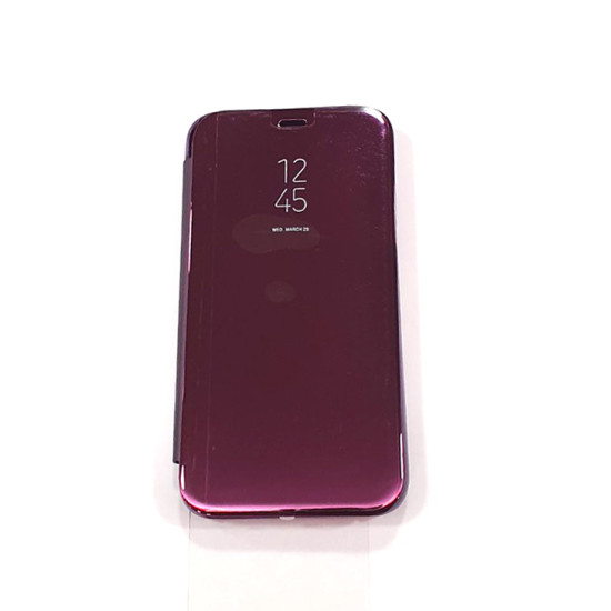 Θήκη OEM Clear View για Apple iphone 11 Flip Cover Purple