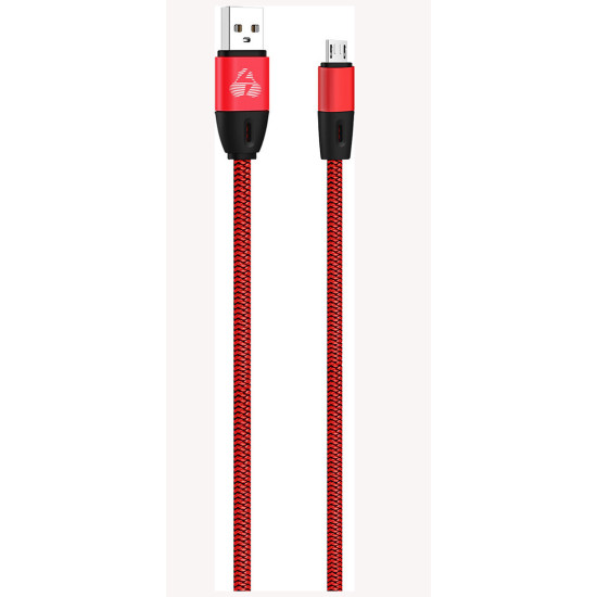 Data cable Powertech PTR-0034 Eco Flat Micro USB to USB 2.0 καλώδιο δεδομένων 1m Red Data cable Powertech PTR-0034 Eco Flat Micro USB to USB 2.0 καλώδιο δεδομένων 1m Red