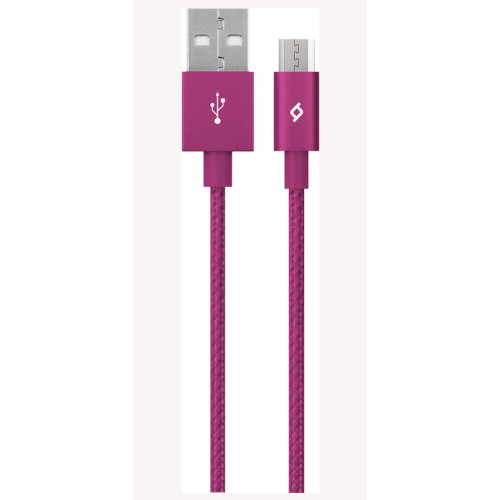 Data cable TTEC 2DK11P Micro USB to USB 2.0 καλώδιο δεδομένων 1.2m Pink original blister