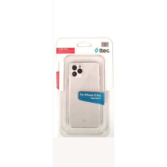 Θήκη TTEC για Apple iPhone 11 Pro Back Cover Super Slim Transaparent Θήκη TTEC για Apple iPhone 11 Pro Back Cover Super Slim Transaparent