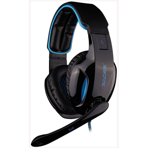 Headset Sades Snuk SA-902 Gaming USB 7.1CH With Microphone Black/Blue